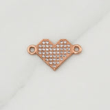 Herraje Corazon 1gr / 3/4 in / Oro Rosa 18K !