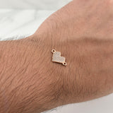 Herraje Corazon 1gr / 3/4 in / Oro Rosa 18K !