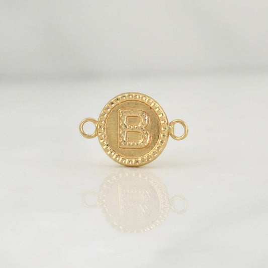 Herraje Letra B 0.45gr / 1/2 in / Oro Amarillo 18K !