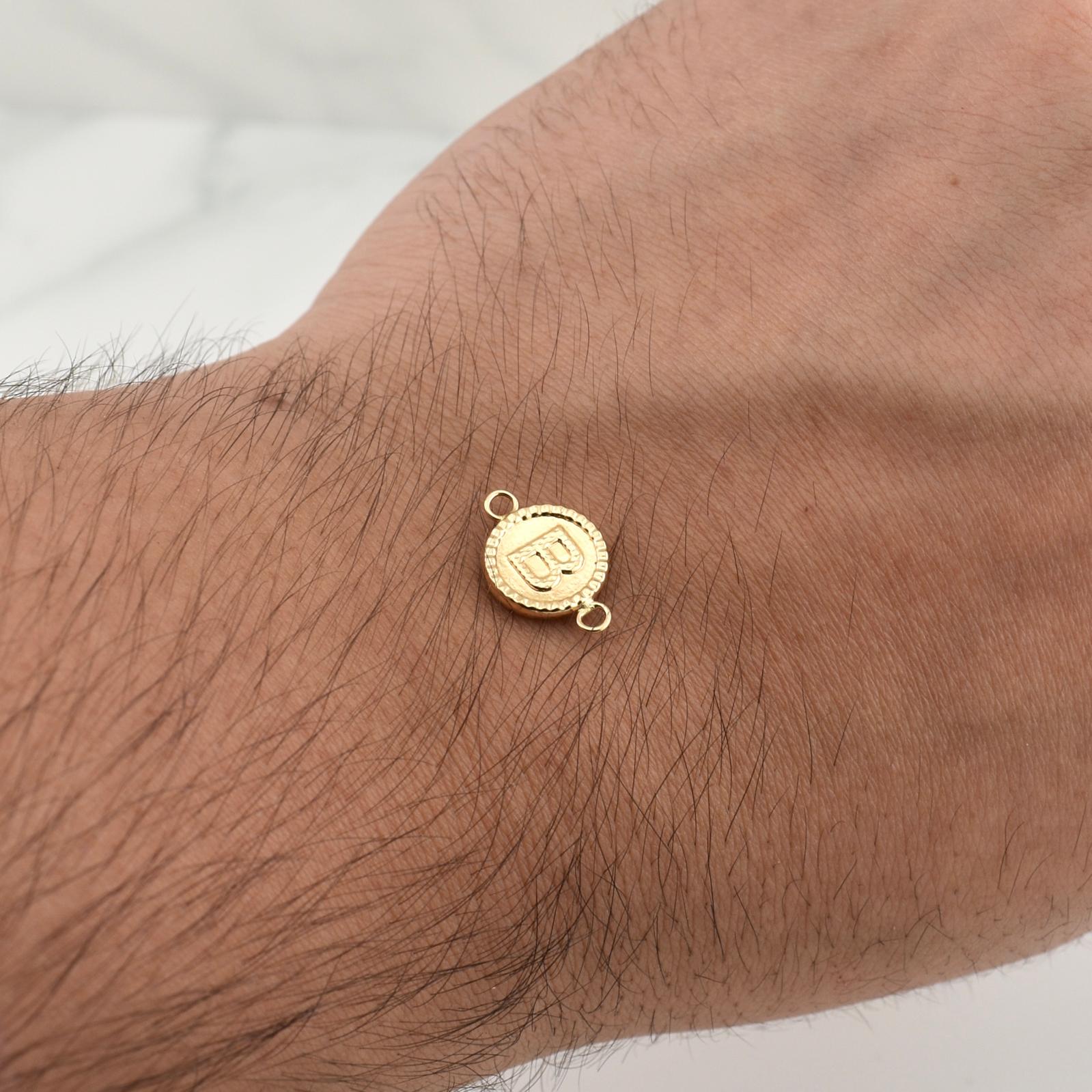 Herraje Letra B 0.45gr / 1/2 in / Oro Amarillo 18K !