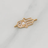 Herraje Mano Hamsa 1.05gr / 3/4 in / Oro Amarillo 18K !
