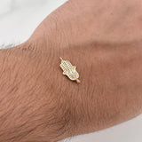 Herraje Mano Hamsa 1.05gr / 3/4 in / Oro Amarillo 18K !