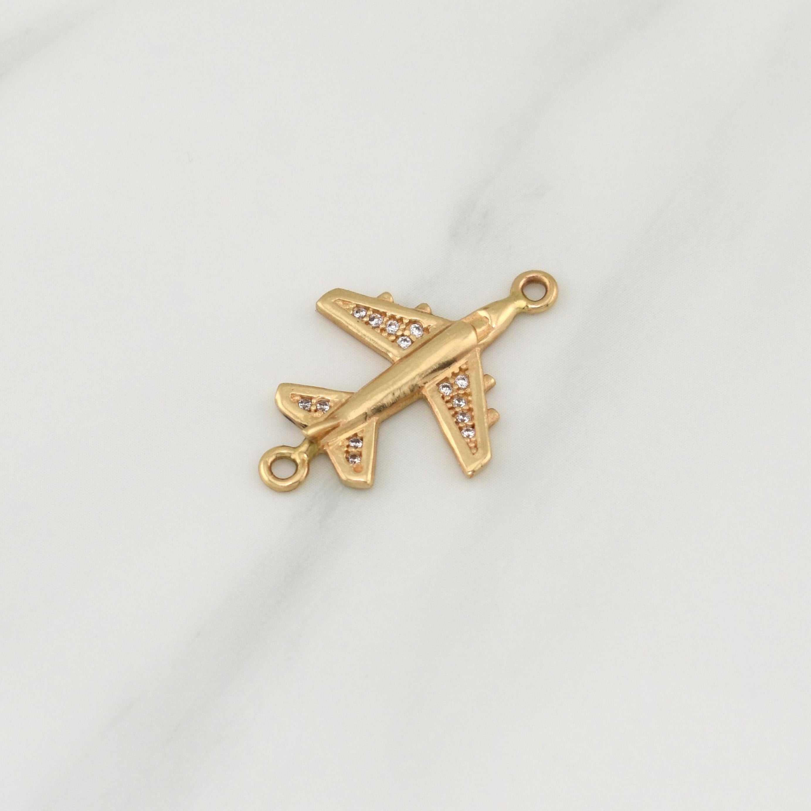 Herraje Avion 1.95gr / 1 in / Oro Amarillo 18K !