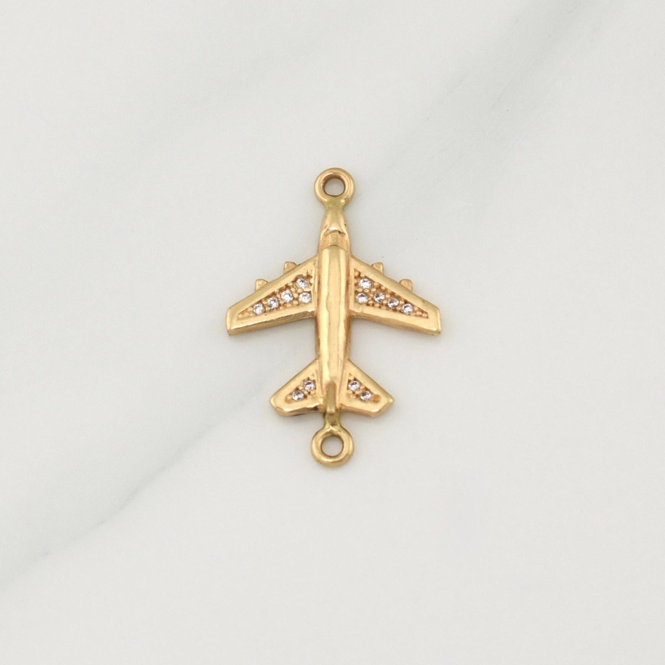 Herraje Avion 1.95gr / 1 in / Oro Amarillo 18K !