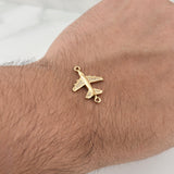 Herraje Avion 1.95gr / 1 in / Oro Amarillo 18K !