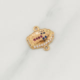 Herraje Virgen De Guadalupe 1.15gr / 1/2 in / Oro Amarillo 18K !