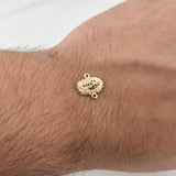 Herraje Virgen De Guadalupe 1.15gr / 1/2 in / Oro Amarillo 18K !