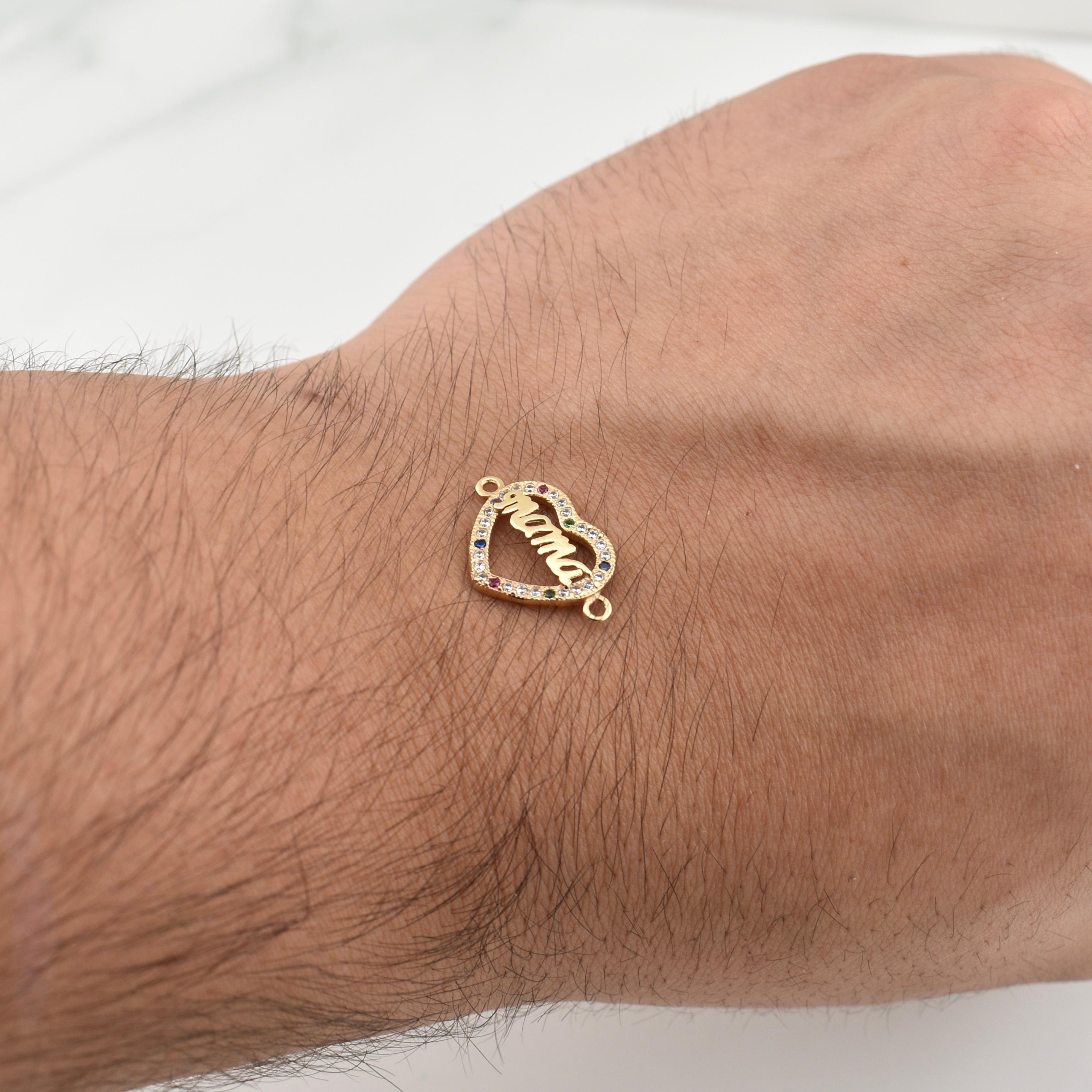 Herraje Corazon Mama 1.2gr / 3/4 in / Oro Amarillo 18K !