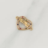 Herraje Corazon Mama 1.2gr / 3/4 in / Oro Amarillo 18K !