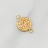 Herraje Virgen De Guadalupe 0.65gr / 1/2 in / Oro Amarillo 18K !