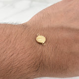 Herraje Virgen De Guadalupe 0.65gr / 1/2 in / Oro Amarillo 18K !