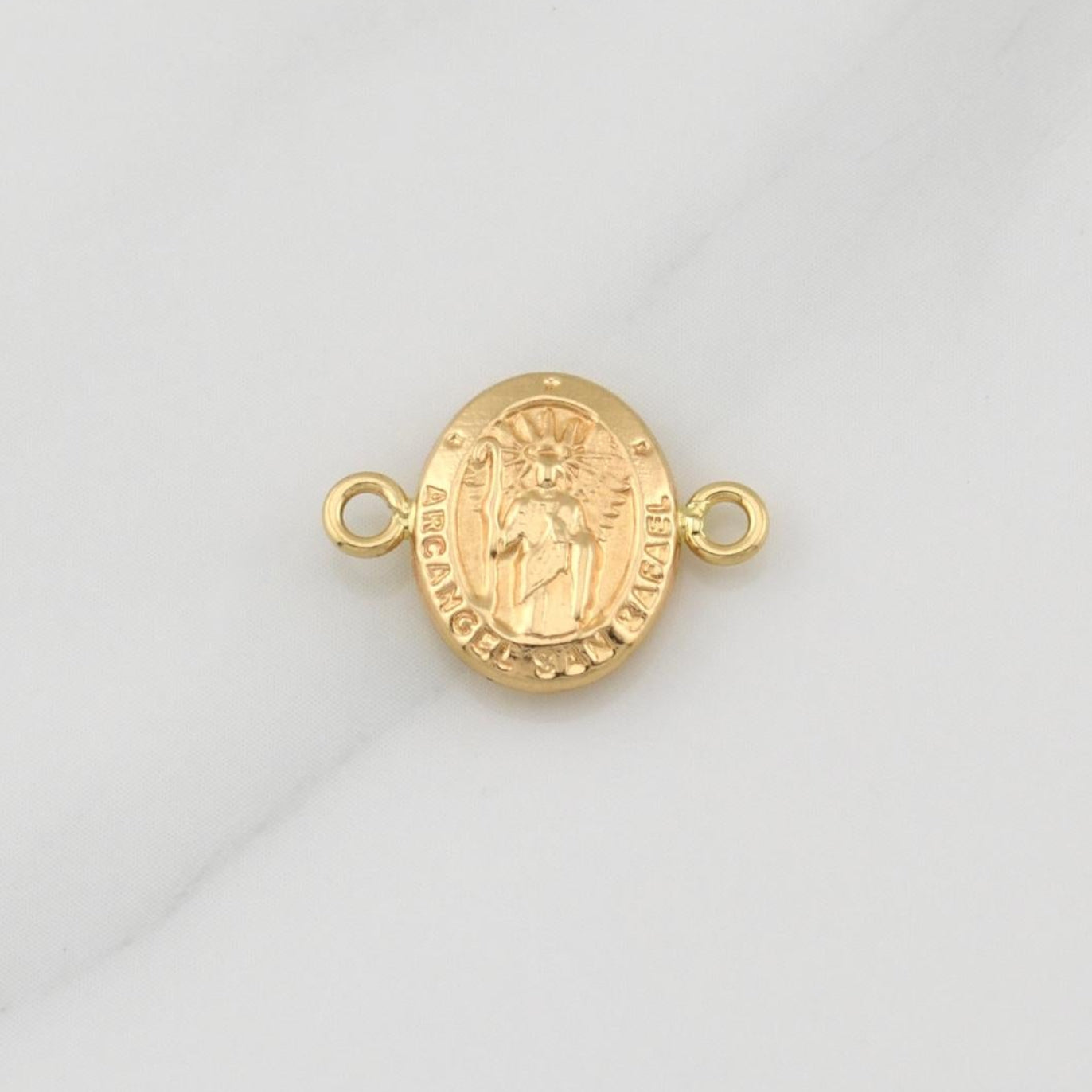 Herraje Arcangel San Rafael 0.6gr / 1/2 in / Oro Amarillo 18K !