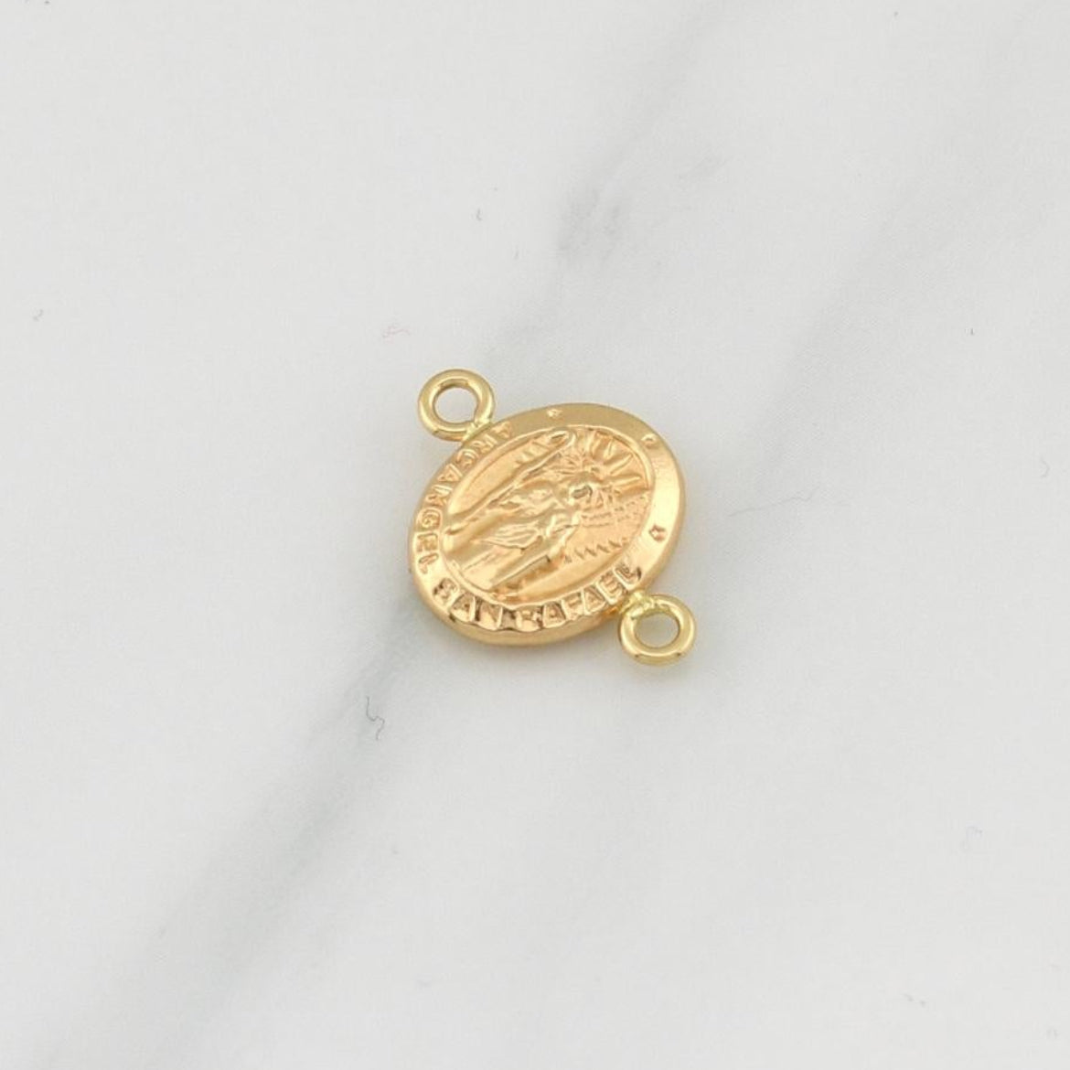 Herraje Arcangel San Rafael 0.6gr / 1/2 in / Oro Amarillo 18K !
