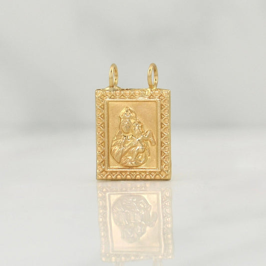 Herraje Escapulario Corazon De Jesus 0.8gr / 1/2 in / Oro Amarillo 18K !