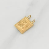 Herraje Escapulario Corazon De Jesus 0.85gr / 1/2 in / Oro Amarillo 18K !