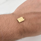 Herraje Escapulario Corazon De Jesus 0.8gr / 1/2 in / Oro Amarillo 18K !