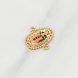 Herraje Virgen De Guadalupe 1.4gr / 1/2 in / Oro Amarillo 18K !