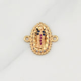 Herraje Virgen De Guadalupe 1.4gr / 1/2 in / Oro Amarillo 18K !