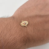 Herraje Virgen De Guadalupe 1.4gr / 1/2 in / Oro Amarillo 18K !