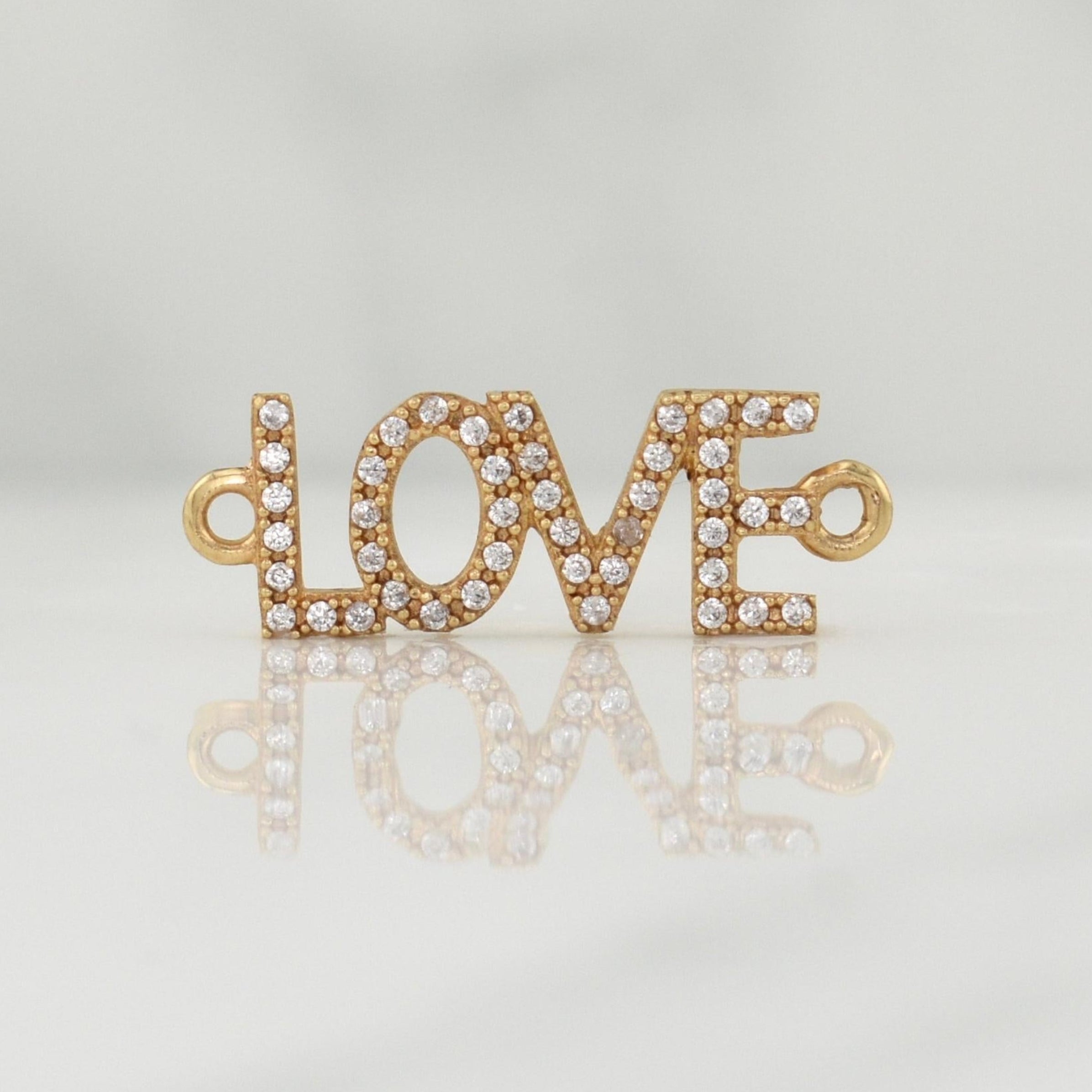 Herraje Love 1.45gr / 1 in / Oro Amarillo 18K !