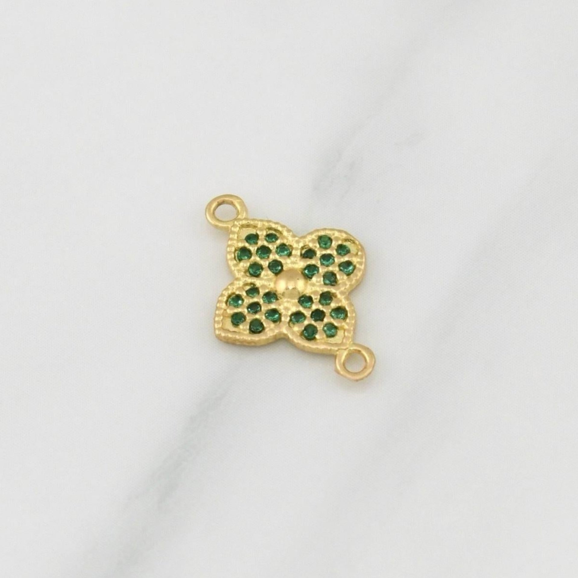 Herraje Flor 0.95gr / 1/2 in / Oro Amarillo 18K !