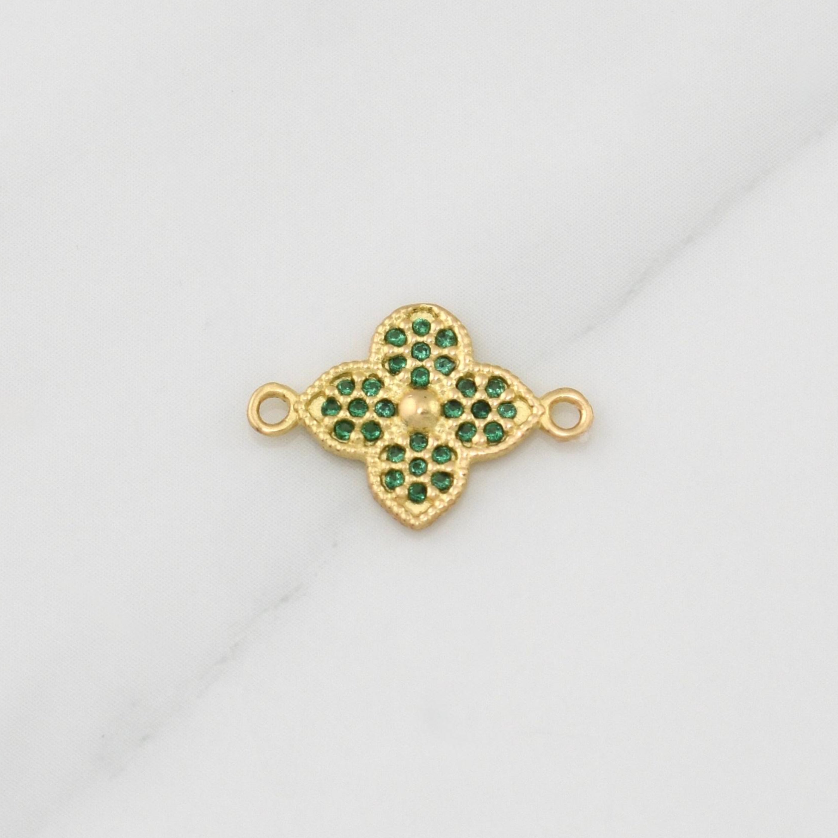 Herraje Flor 0.95gr / 1/2 in / Oro Amarillo 18K !