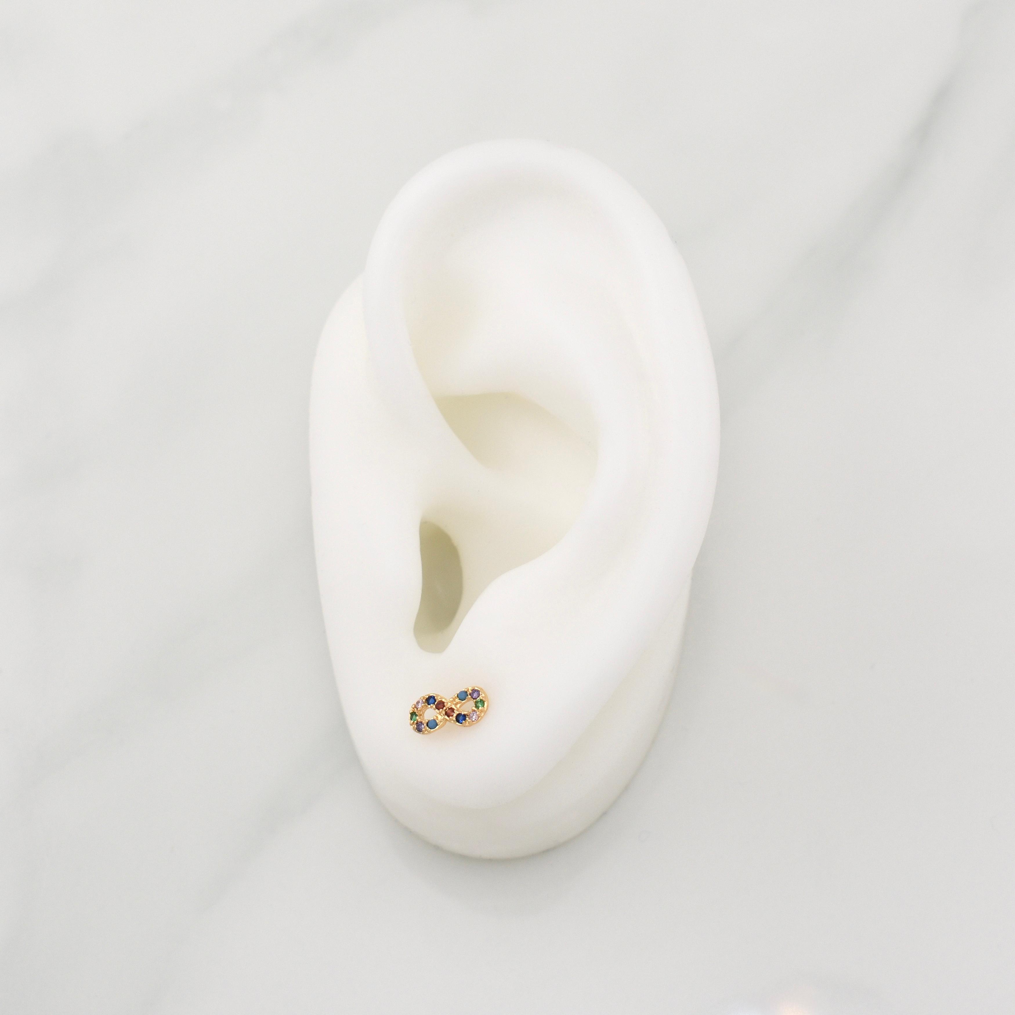 Topos Infinito 0.8gr / 9.1mm Oro Amarillo 18K !