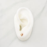 Topos Corazon 0.8gr / 6.4mm Oro Amarillo 18K !