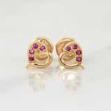 Topos Corazon 0.8gr / 6.4mm Oro Amarillo 18K !
