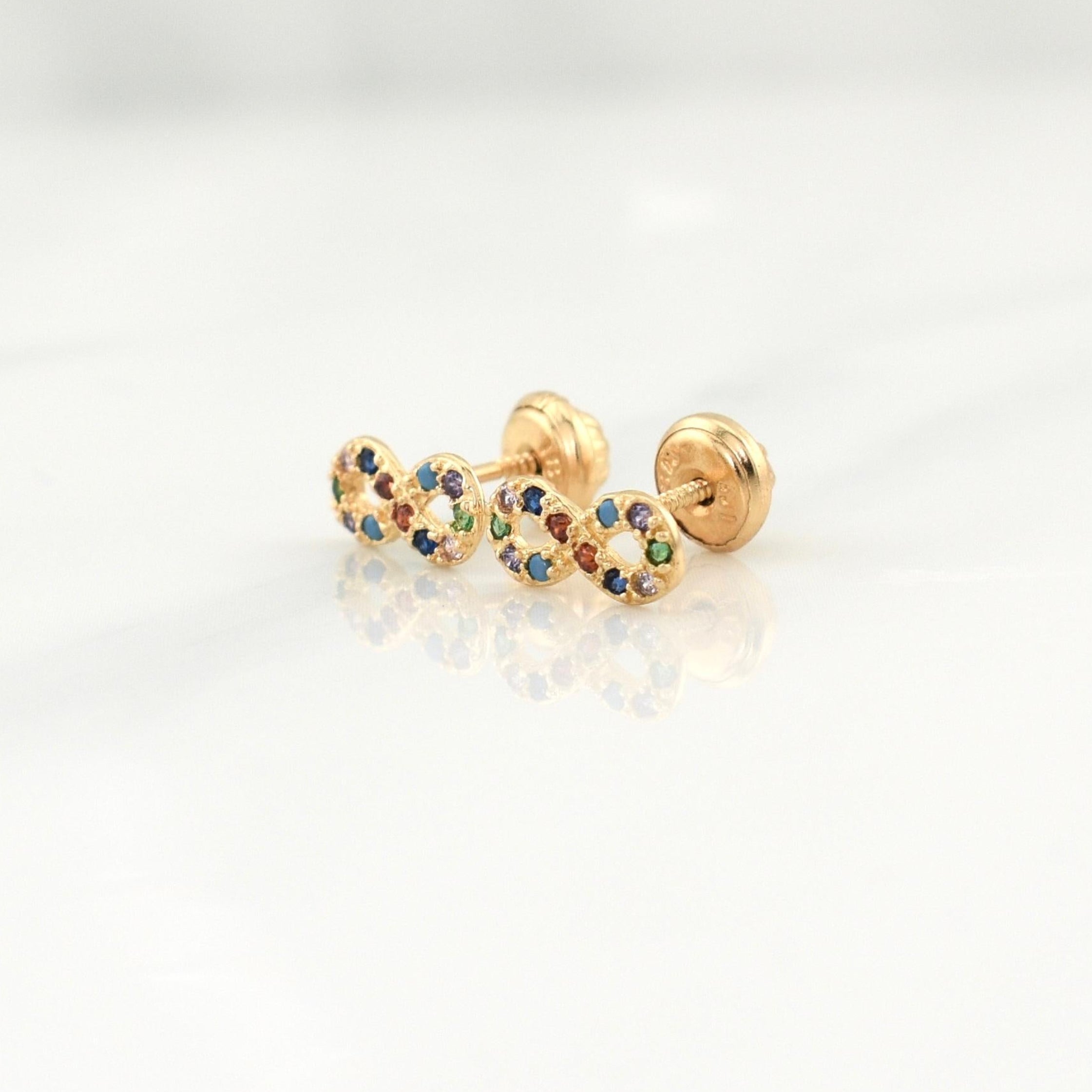 Topos Infinito 0.8gr / 9.1mm Oro Amarillo 18K !