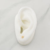 Topos Estrella 0.65gr / 4.8mm Oro Amarillo 18K !