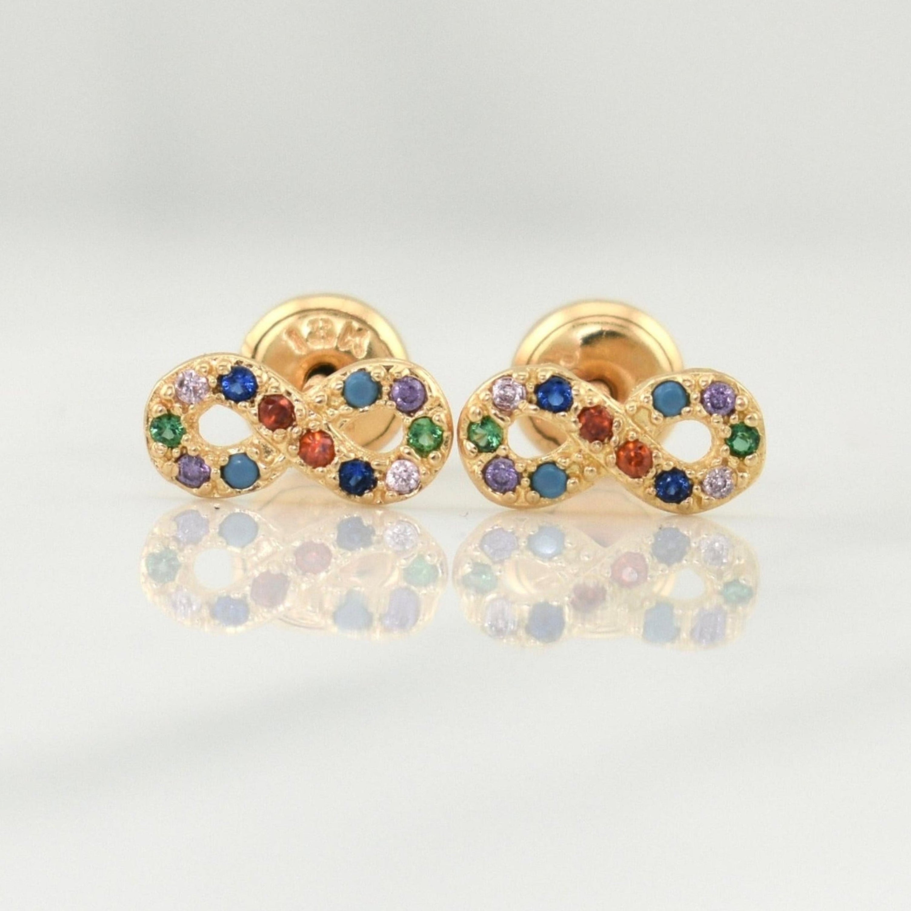 Topos Infinito 0.8gr / 9.1mm Oro Amarillo 18K !