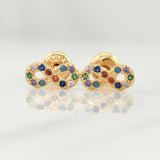 Topos Infinito 0.8gr / 9.1mm Oro Amarillo 18K !