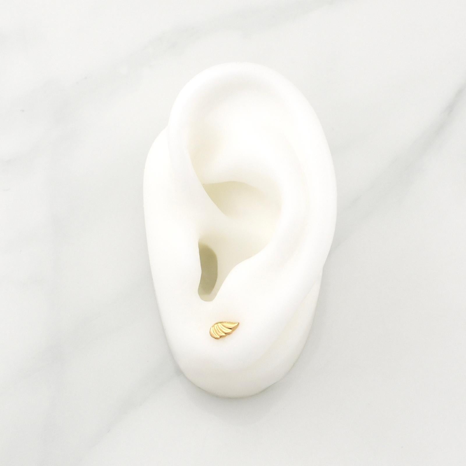 Topos Ala 0.75gr / 3.9mm Oro Amarillo 18K !