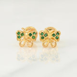 Topos Mariposa 0.85gr / 7.4mm Oro Amarillo 18K !