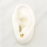 Topos Mariposa 0.85gr / 7.4mm Oro Amarillo 18K !