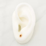 Topos Sol 0.8gr / 6.7mm Oro Amarillo 18K !