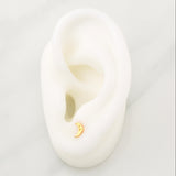 Topos Media Luna 0.7gr / 4.85mm Oro Amarillo 18K !