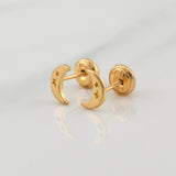 Topos Media Luna 0.7gr / 4.85mm Oro Amarillo 18K !