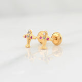 Topos Avion 0.8gr / 7.4mm Oro Amarillo 18K !