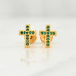 Topos Cruz Tupido 1gr / 7.1mm Oro Amarillo 18K !