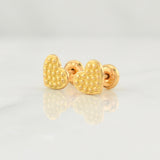 Topos Corazon 1.45gr / 7.9mm Oro Amarillo 18K !