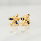 Topos Avion 0.9gr / 9mm Oro Amarillo 18K !