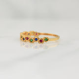 Anillo Churumbela Corazones 1.65gr / T6 1/2 / Oro Amarillo 18K !