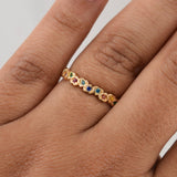 Anillo Churumbela Corazones 1.65gr / T6 1/4 / Oro Amarillo 18K !