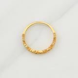Anillo Churumbela Corazones 1.65gr / T6 1/4 / Oro Amarillo 18K !