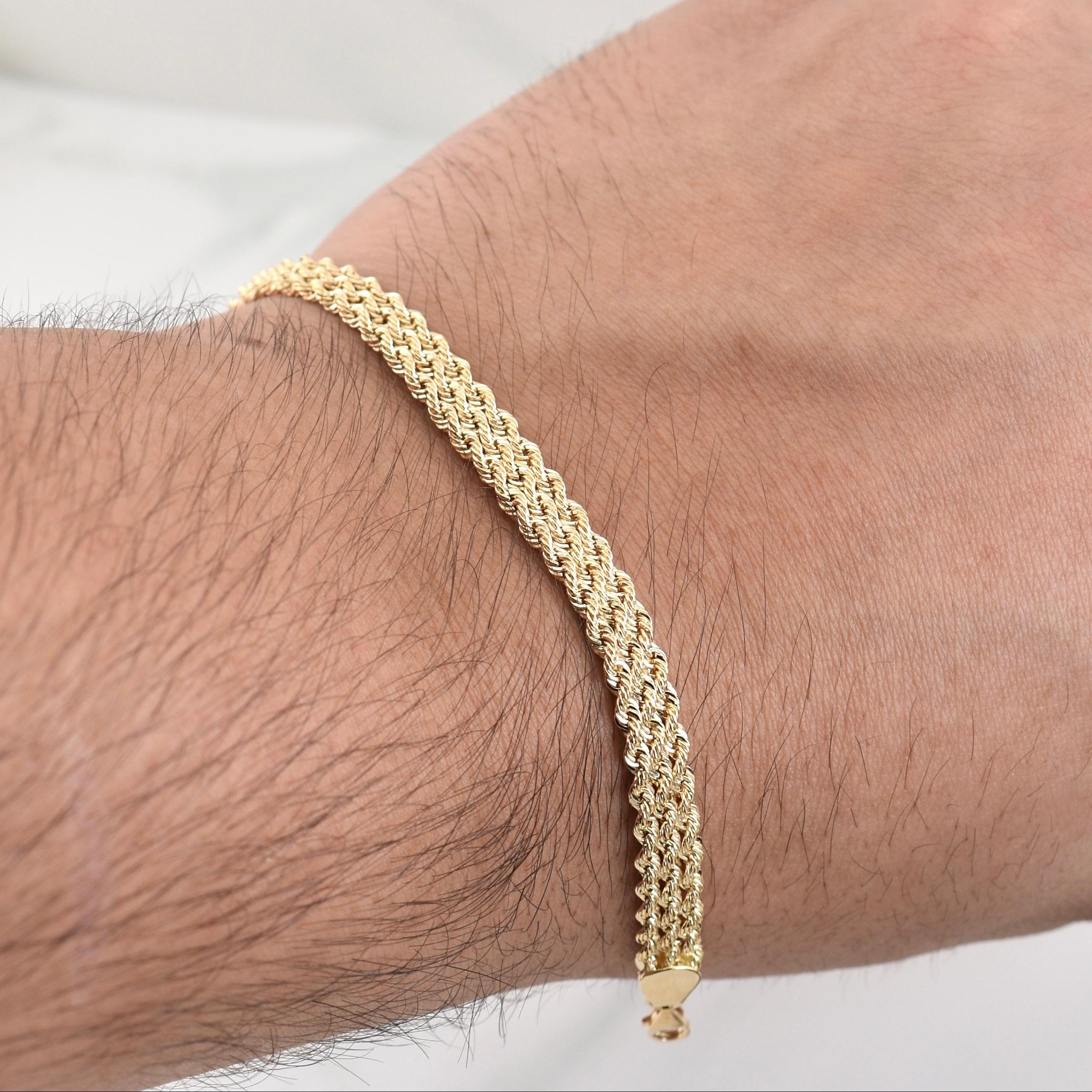 Pulso Lazo Secuencial 3.4 g / 7 in / 6 mm Oro Amarillo 18K