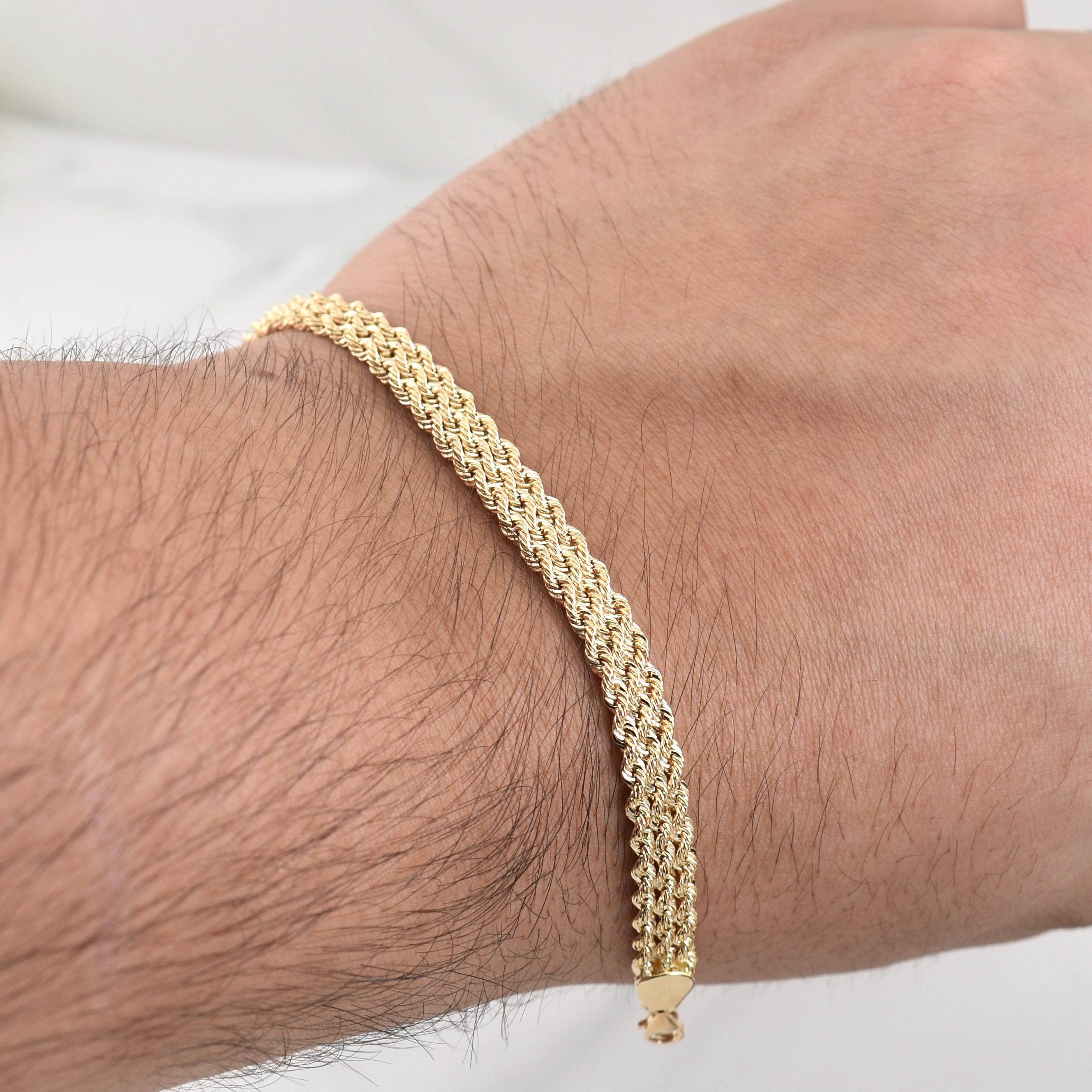 Pulso Lazo Secuencial 3.6 g / 7 in / 6 mm Oro Amarillo 18K