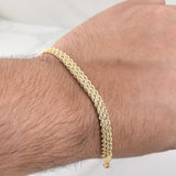 Pulso Lazo Secuencial 3.5 g / 7 in / 6 mm Oro Amarillo 18K