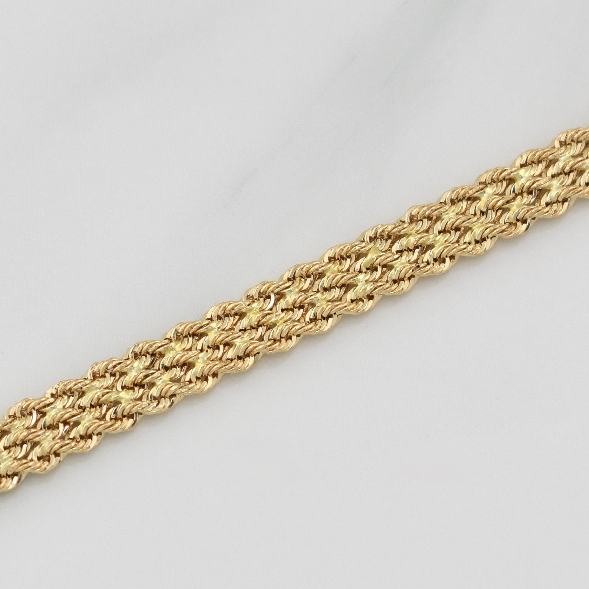 Pulso Lazo Secuencial 3.4 g / 7 in / 6 mm Oro Amarillo 18K